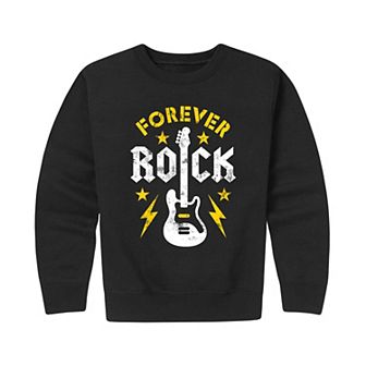 Boys 8-20 Forever Rock Crew Fleece Sweatshirt