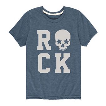 Boys 8-20 Rock Skull Graphic Tee