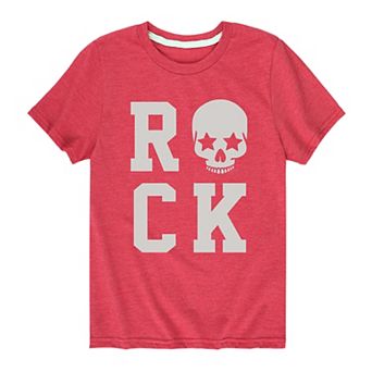 Boys 8-20 Rock Skull Graphic Tee