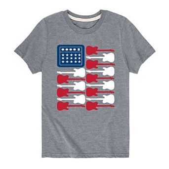 Boys 8-20 Rock N Roll Flag Graphic Tee