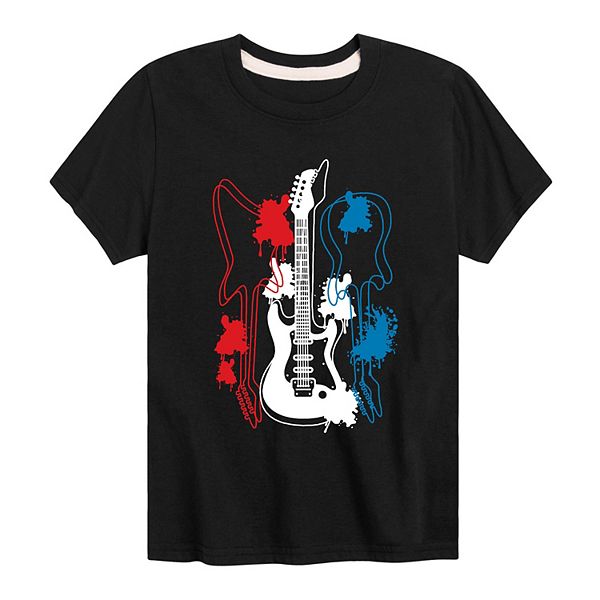 Boys 8-20 Guitar Silhouettes Graphic Tee