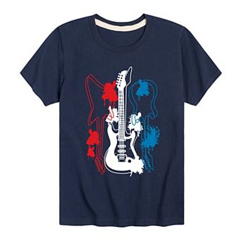 Boys 8-20 Guitar Silhouettes Graphic Tee