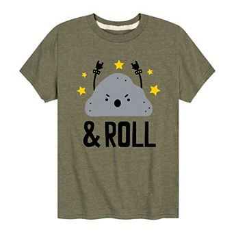 Boys 8-20 Rock And Roll Sketchy Graphic Tee