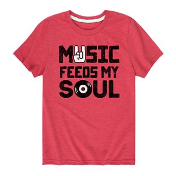 Boys 8-20 Music Feeds My Soul Graphic Tee