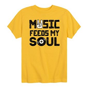 Boys 8-20 Music Feeds My Soul Graphic Tee