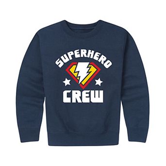 Boys 8-20 Superhero Crew Crew Fleece Sweatshirt