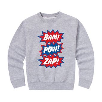 Boys 8-20 Bam Pow Zap Crew Fleece Sweatshirt