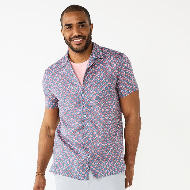 Mens short sleeve 2025 dress shirts kohls