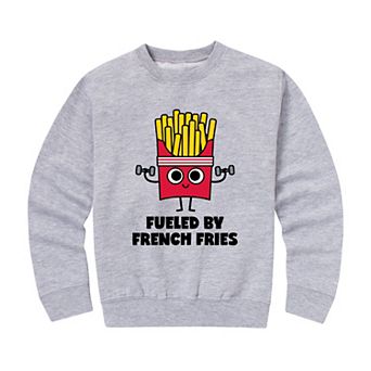 Boys 8-20 Fueled By French Fries Crew Fleece Sweatshirt