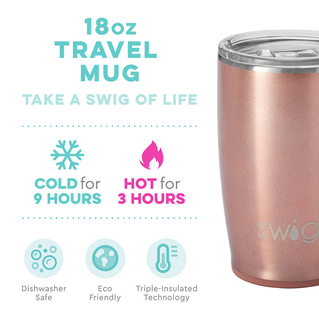 CHOOSE COLOR FREE SHIPPING!! 18 oz SWIG Travel Insulated Coffee Mug 
