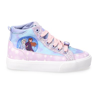 Disney's Frozen Anna & Elsa Girls' High-Top Sneakers