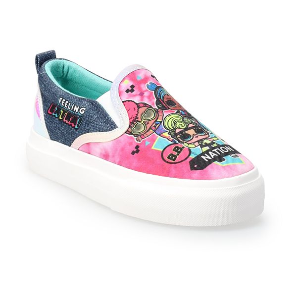 L.O.L. Surprise Girls Tie Dye Slip On Shoes