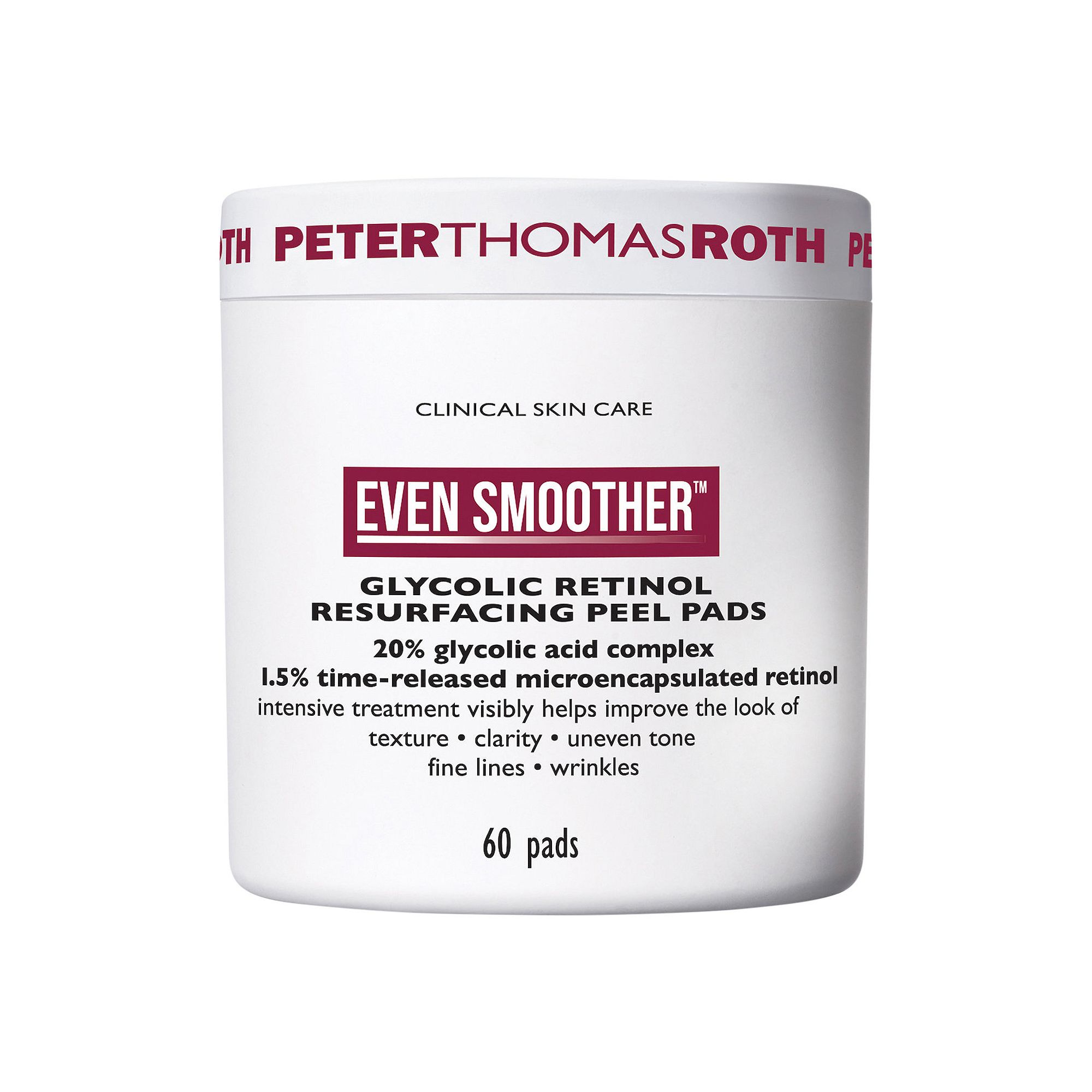 Peter Thomas Roth Even Smoother Glycolic Retinol Resurfacing Peel Pads, Siz