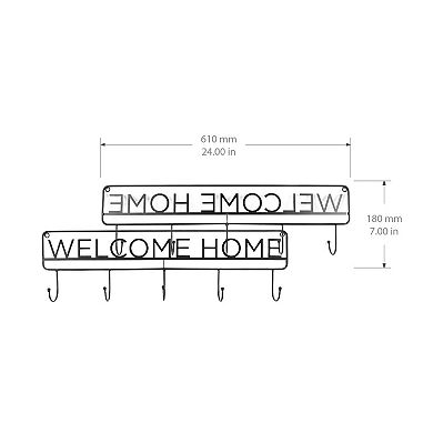 Sonoma Goods For Life Welcome Home 5-Hook Wall Decor