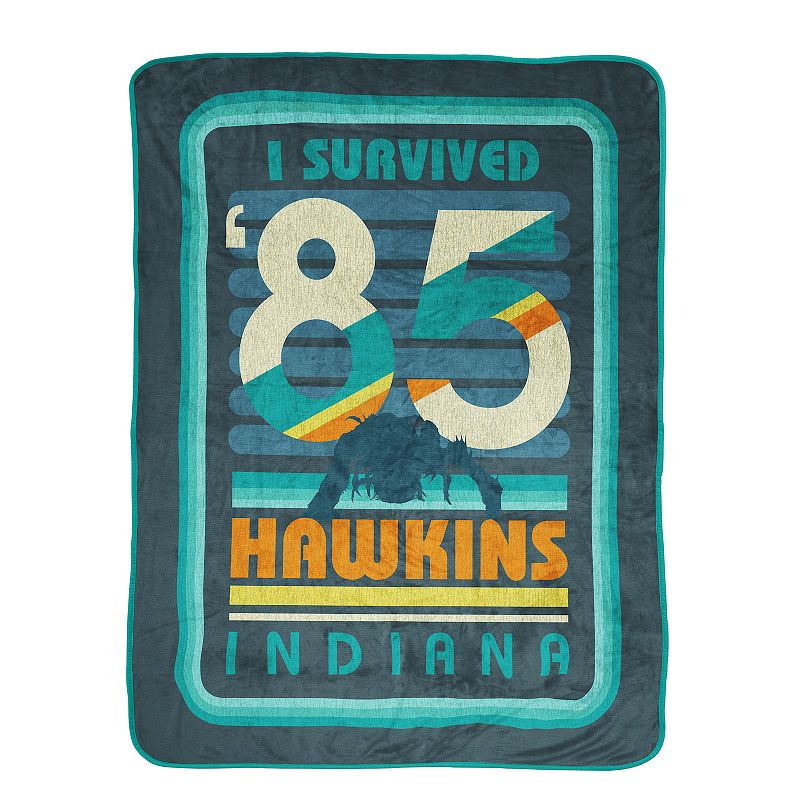 77016875 Netflix Stranger Things Hawkins Throw, Multicolor sku 77016875