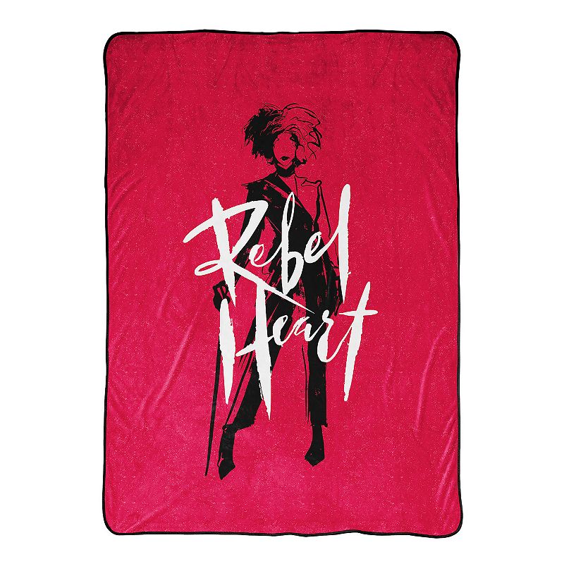 46924948 Disneys Cruella Rebel Heart Blanket, Multicolor sku 46924948