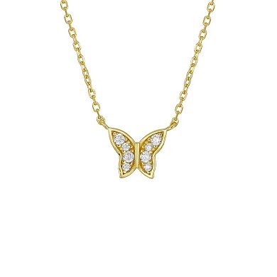 Love This Life® Cubic Zirconia Butterfly Necklace