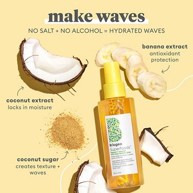 Superfoods Banana + Coconut Hydrating Soft Wave Texture Spray