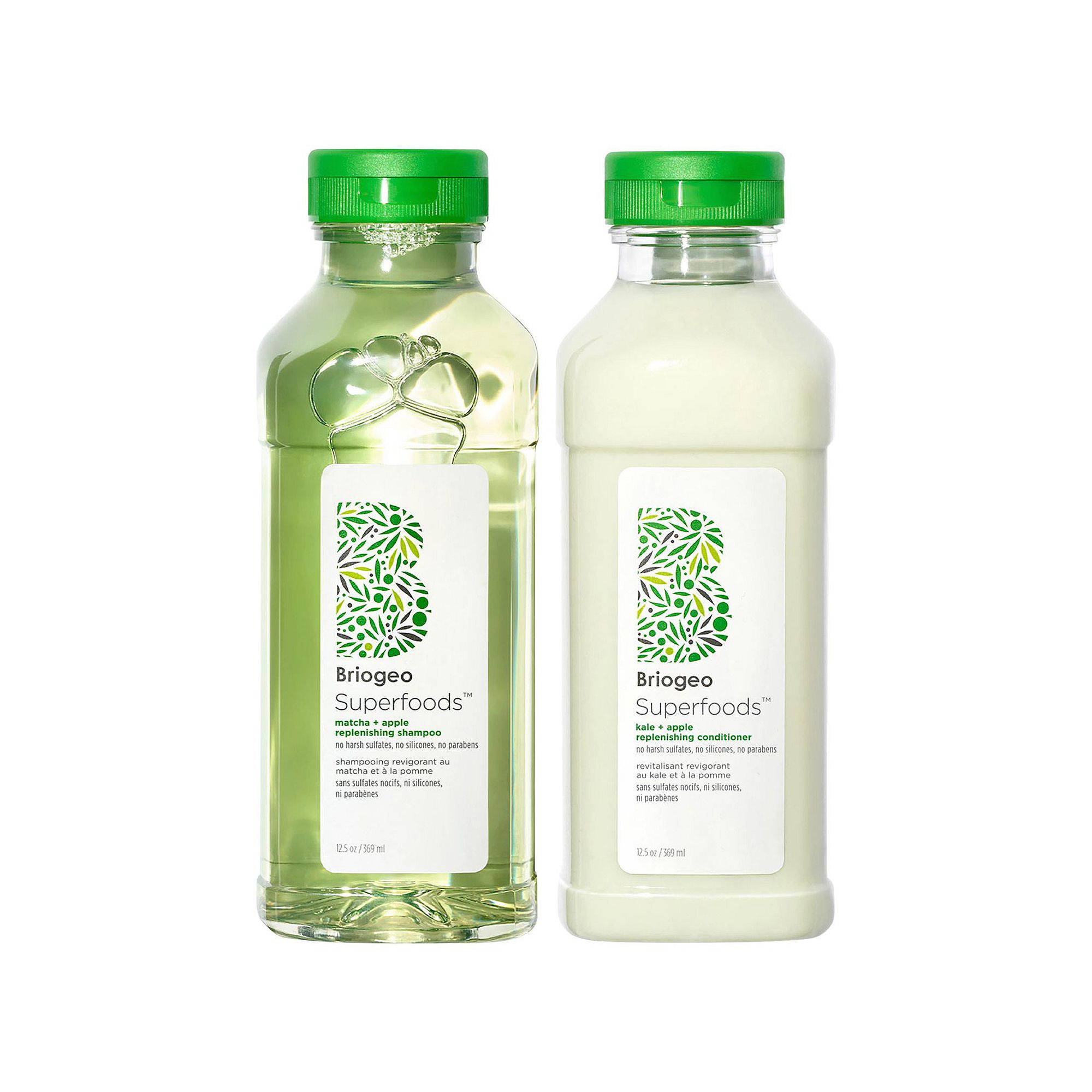 Briogeo Superfoods Apple, Matcha + Kale Replenishing Shampoo + Conditioner 
