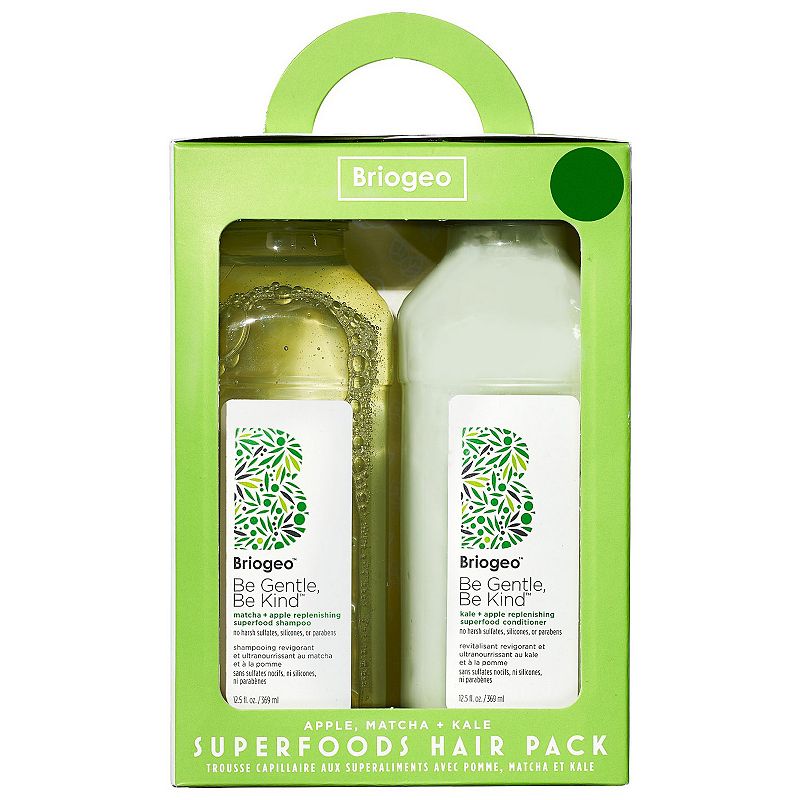 Superfoods Apple, Matcha + Kale Replenishing Shampoo + Conditioner Duo, Mul