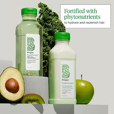 Superfoods Apple, Matcha + Kale Replenishing Shampoo + Conditioner Duo