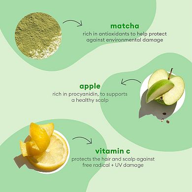 Superfoods Apple, Matcha + Kale Replenishing Shampoo + Conditioner Duo