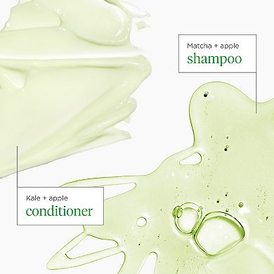 Superfoods Apple, Matcha + Kale Replenishing Shampoo + Conditioner Duo