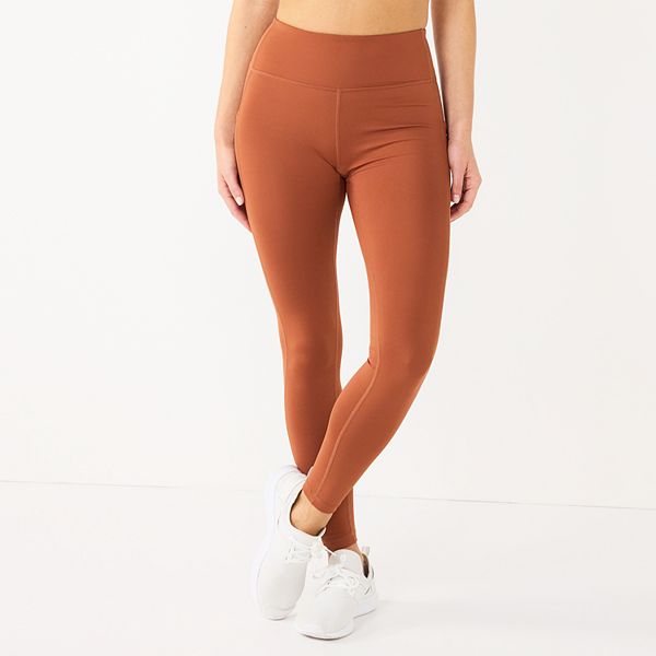 Women's Tek Gear® Ultrastretch High-Waisted Side Pocket Full-Length  Leggings - Cinnamon Coffee (LARGE) – BrickSeek