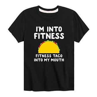 Boys 8-20 I'm 'Into Fitness Taco Graphic Tee