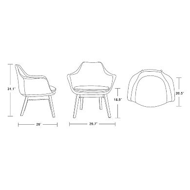 Manhattan Comfort Cronkite Accent Chair
