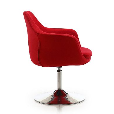 MANHATTAN COMFORT Kinsey Adjustable Height Swivel Accent Chair