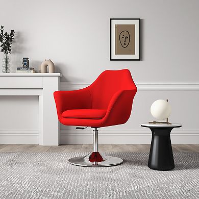 MANHATTAN COMFORT Kinsey Adjustable Height Swivel Accent Chair