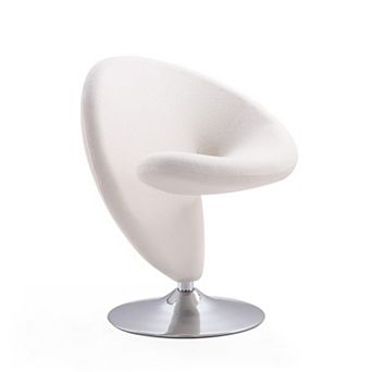 MANHATTAN COMFORT Curl Swivel Accent Chair