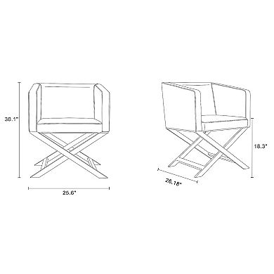 MANHATTAN COMFORT Hollywood Lounge Accent Chair