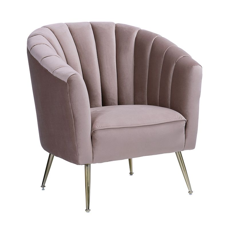 MANHATTAN COMFORT Rosemont Accent Chair, Pink