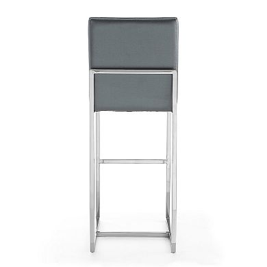 MANHATTAN COMFORT Element Faux Leather Bar Stool