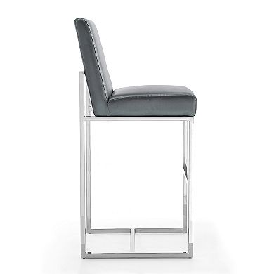 MANHATTAN COMFORT Element Faux Leather Bar Stool