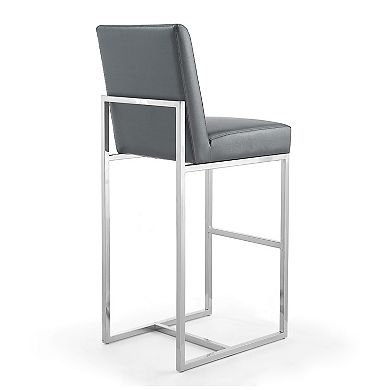 MANHATTAN COMFORT Element Faux Leather Bar Stool