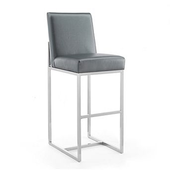 MANHATTAN COMFORT Element Faux Leather Bar Stool