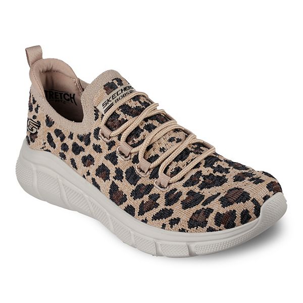 Skechers leopard store print trainers