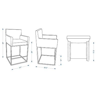 MANHATTAN COMFORT Ambassador Bar Stool