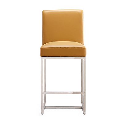 MANHATTAN COMFORT Element Faux Leather Counter Stool