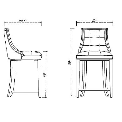 MANHATTAN COMFORT Fifth Ave Counter Stool