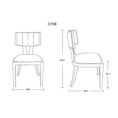 MANHATTAN COMFORT Pulitzer Dining Chair 2-piece Set
