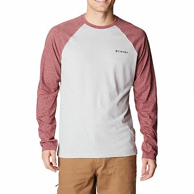 Tシャツ・カットソー IONSEOUL Mile Raglan Ribbed Muscle Long Sleeve Tee JE688 5550649_Red_Jasper_Heather?wid