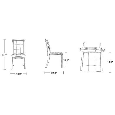 MANHATTAN COMFORT Executor Dining Chair 2-piece Set