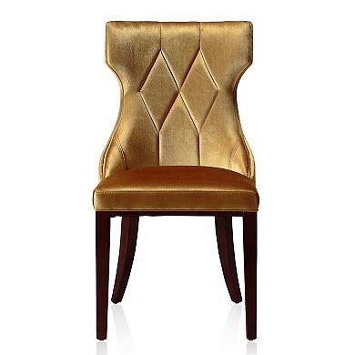 MANHATTAN COMFORT Reine Faux Leather Dining Chair 2-piece Set