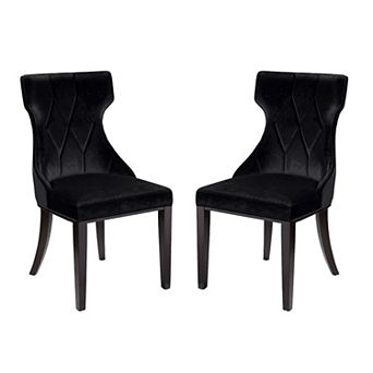 MANHATTAN COMFORT Reine Faux Leather Dining Chair 2 pc Set
