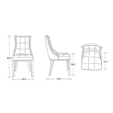 MANHATTAN COMFORT Fifth Avenue Dining Chair 2-piece Set
