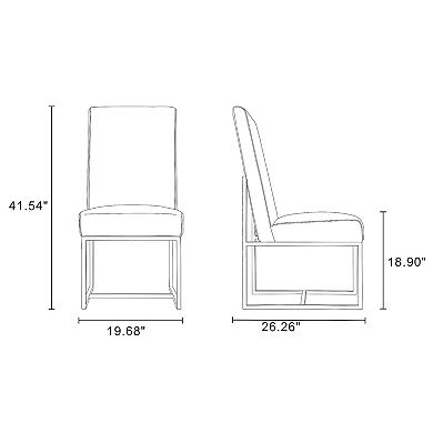 MANHATTAN COMFORT Element Velvet Dining Chair